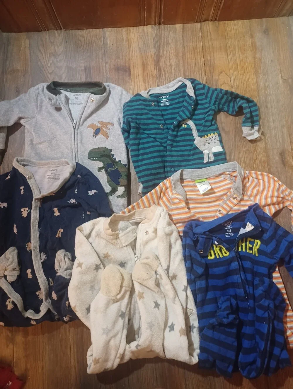 20 Pc Bundle 6 Month Boy - Shirts, Pants, Jammies, Fall / Winter 6mos -9 Mos Lot